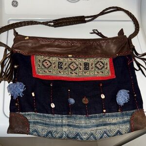 J.P. & Mattie Hill Tribe Hobo Artisan Embroidered Bag